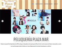 Tablet Screenshot of peluqueriaplazamar.com